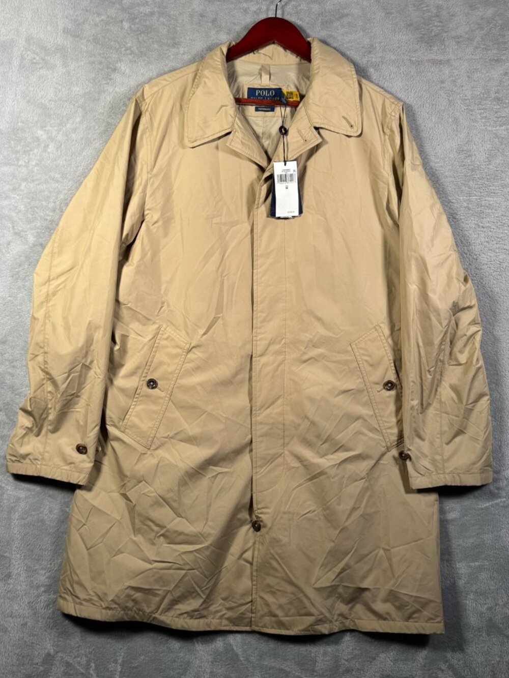 Polo Ralph Lauren Walking Coat Mens M Tan Performance Jacket Southland Packable